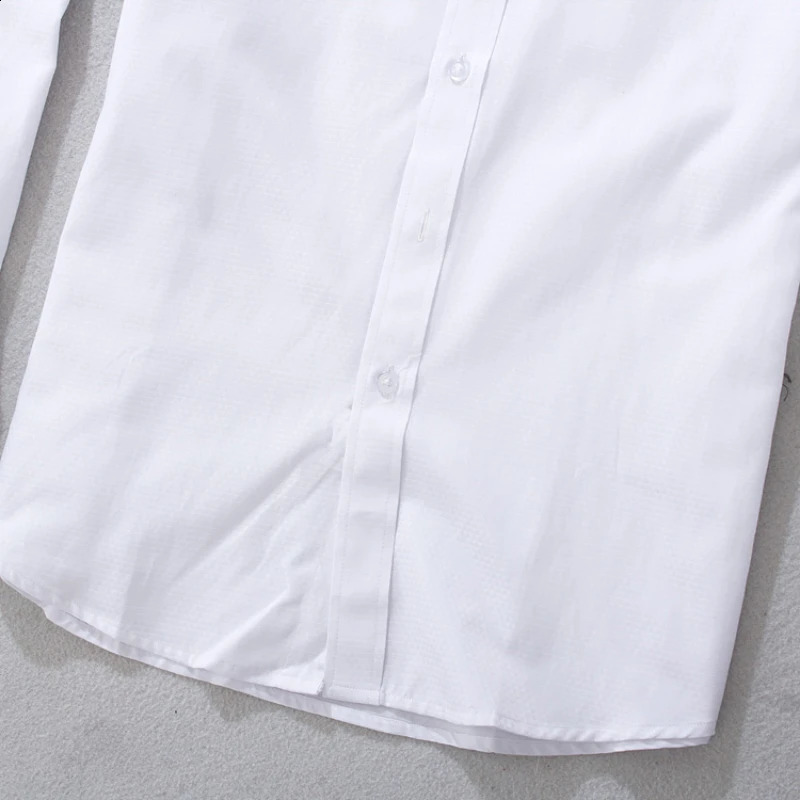 French Cufflink Mens Long-sleeved Slim Business Tuxedo Shirt Slimming Sleeve Nail Banquet Wedding Mens Dress Clothes 240822