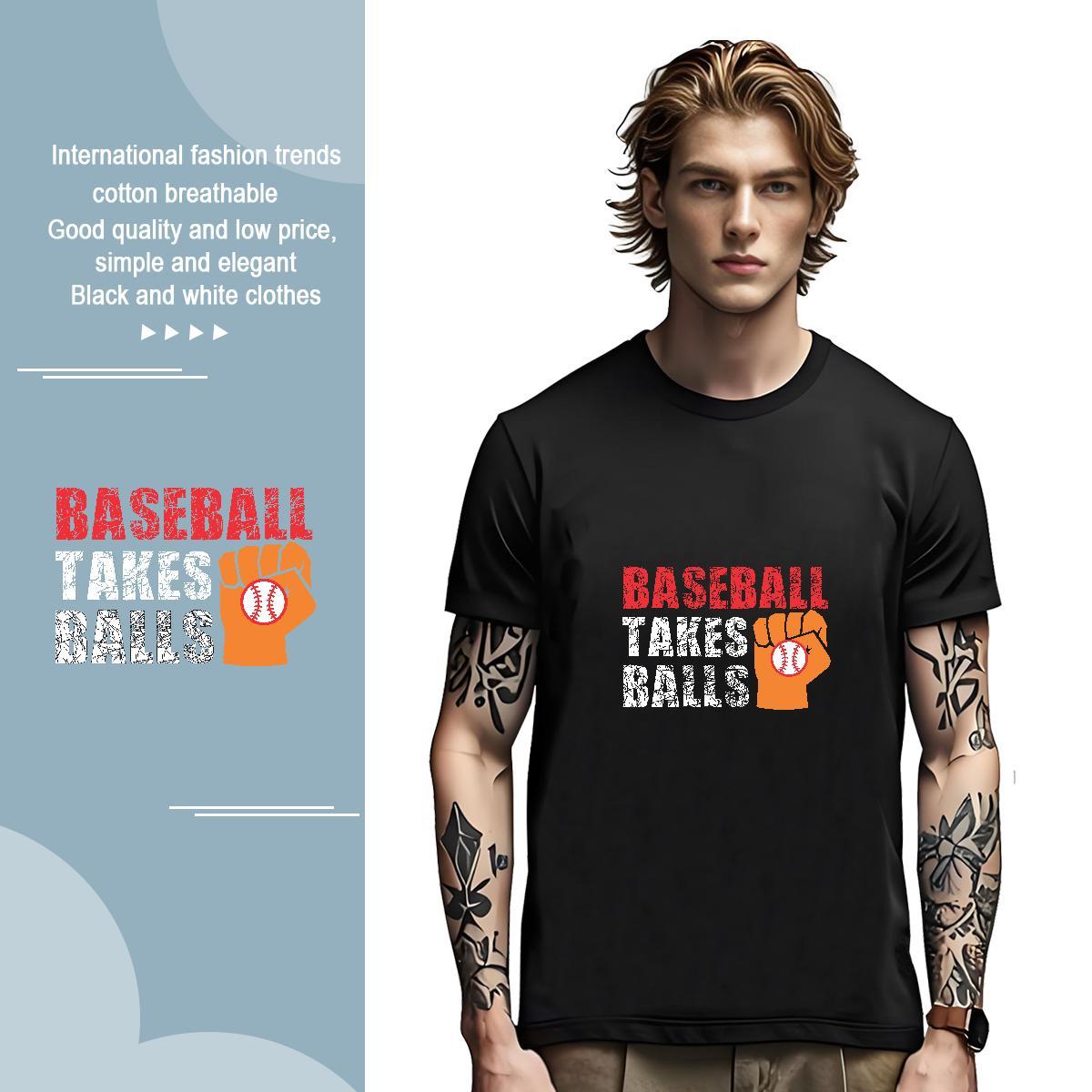 High Quality baseball T Shirts Men Daily Outfit Couples T Shirts 230g 100% Cotton Custom Breathable Short Sleeve Customized Tops Shirt