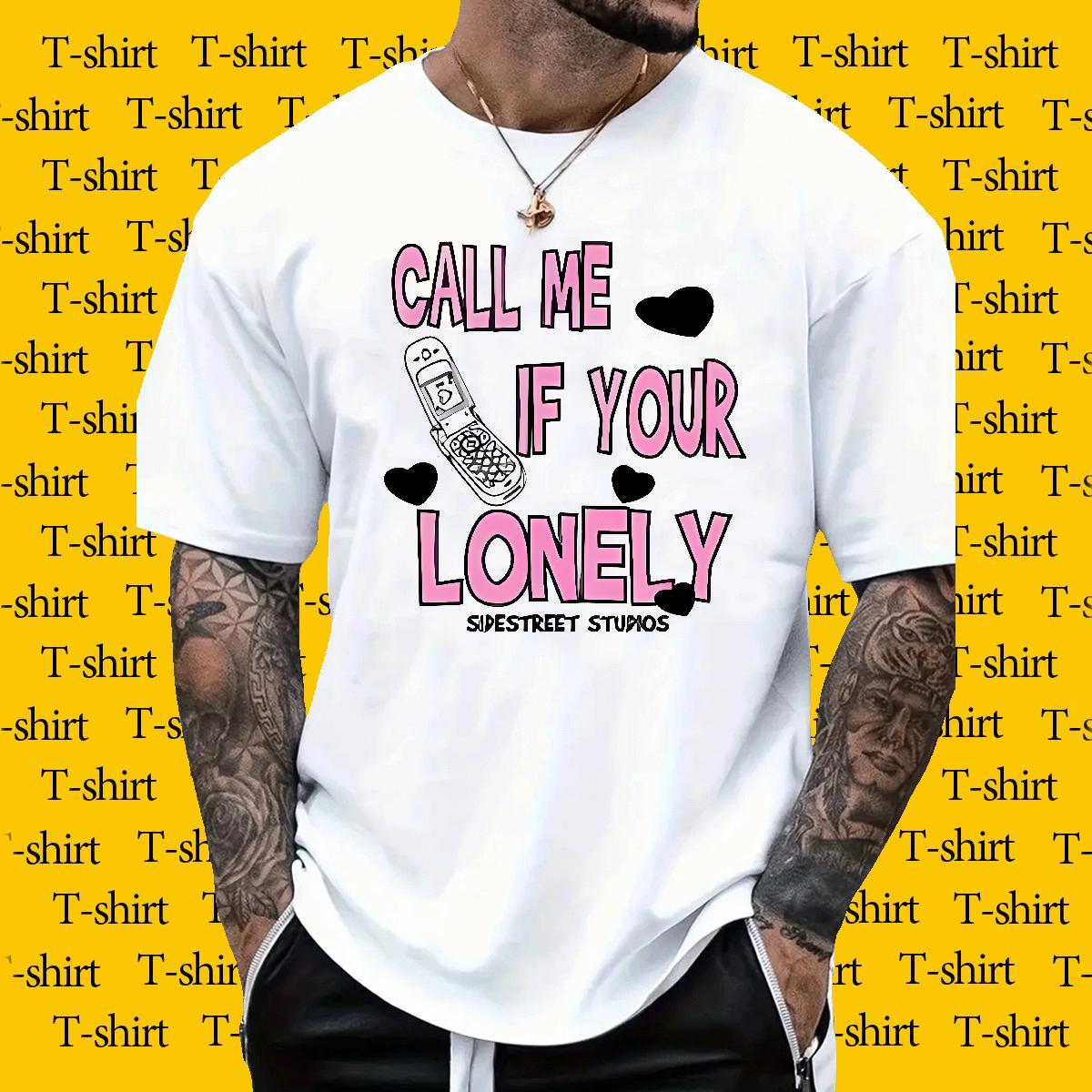 Loose Men Tshirts Hip Hop 230g Pure Cotton DIY Printed Round Neck Short Sleeve letter T Shirt For Man 2024 Designer Tops