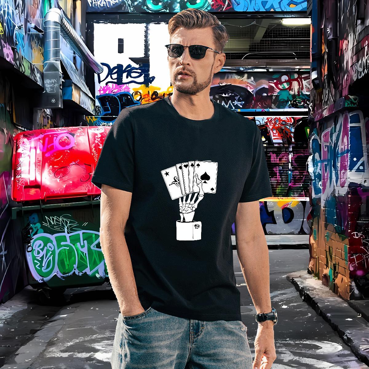 Brand Men T Shirts 230g Cotton halloween Daily Outfit Custom Anime Breathable Short Sleeve Men Tshirts Factory Direct Clothings