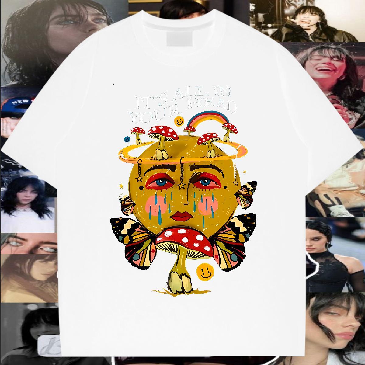 Fashion Designer rainbow Tshirt for Man Woman 230g Pure Cotton T-Shirts for Men DIY Anime Street O Neck Short Sleeves High Quality Tops Tees