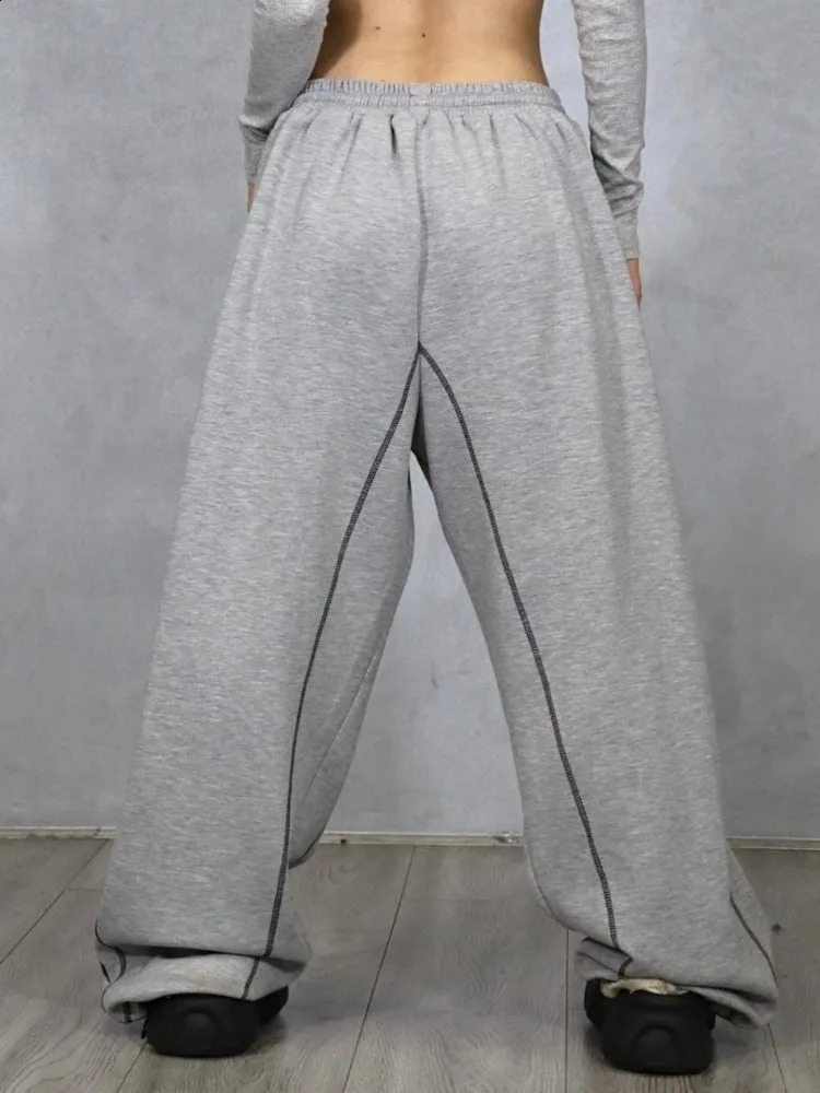 HOUZHOU Y2k Vintage Baggy Joggers Sweatpants Woman Oversize Korean Fashion Sports Pants Japanese Style Harajuku Hip Hop Trousers 240821