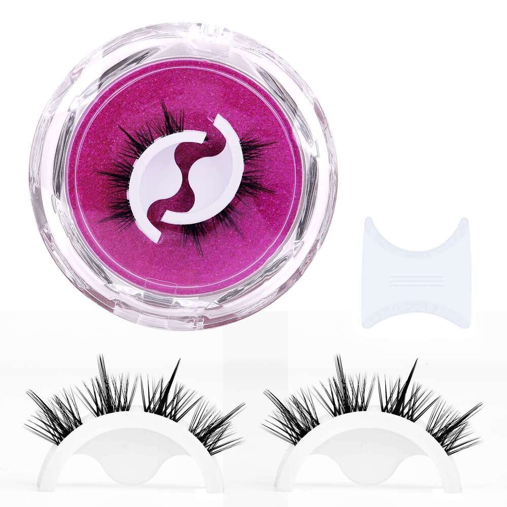 Non Adhesive Natural Simulation One-piece Paired False Eyelashes Reusabl Temperature Sensitive Self-adhesive Eyelashes Pestanas Autoadhesivas Wholesal