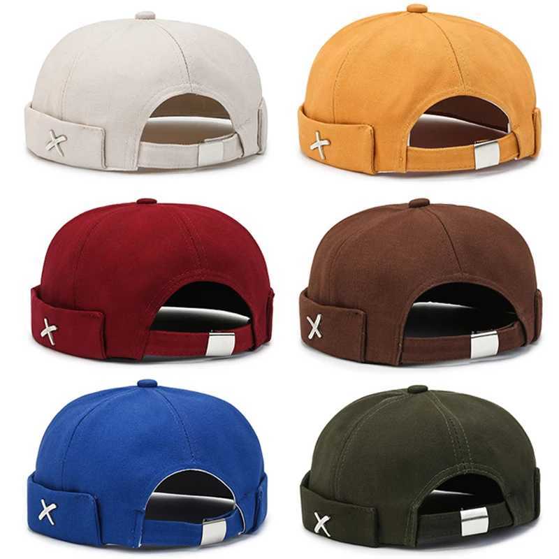 Retro dome hat cotton velvet free skull hat suitable for women adjustable hat Beanies Street portable Docker hat hip-hop hat W240821