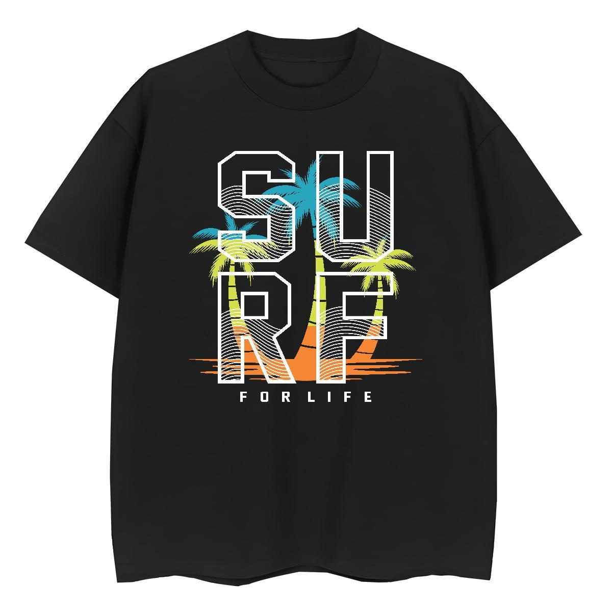 Fashion New T Shirts Women Breathable Crew Neck 230g 100% Cotton Women Tees Cartoon Printing L-4XL tree High Street Hip Hop Designer Tops Tees