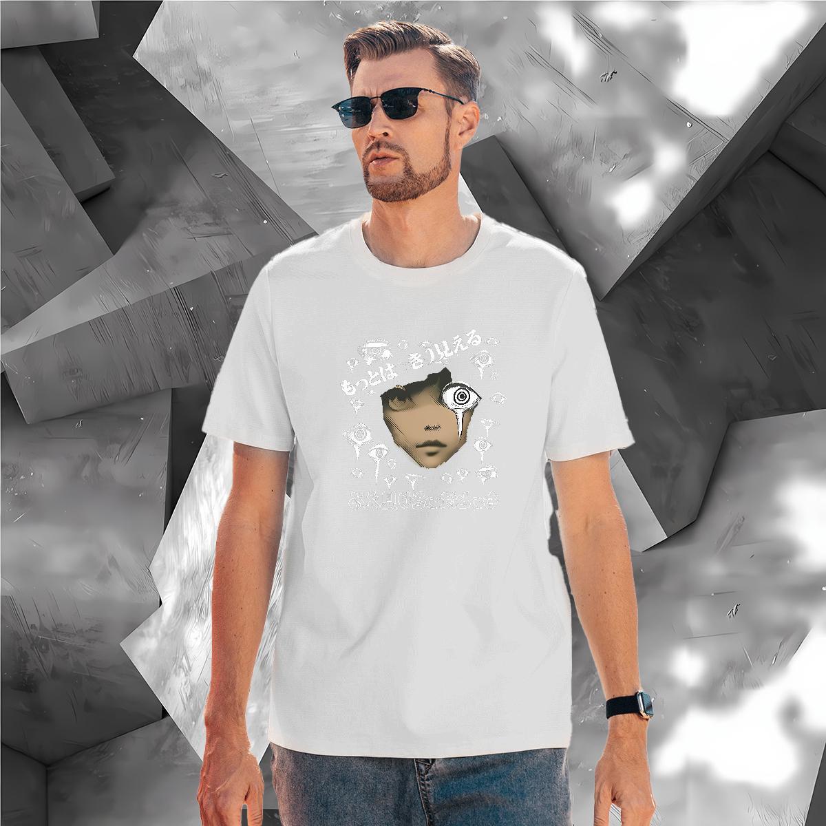 Popular girl face T shirt Daily Outfit Men Tshirts 230g 100% Cotton Fashion Design O-Neck Short Sleeve Graphic Polos