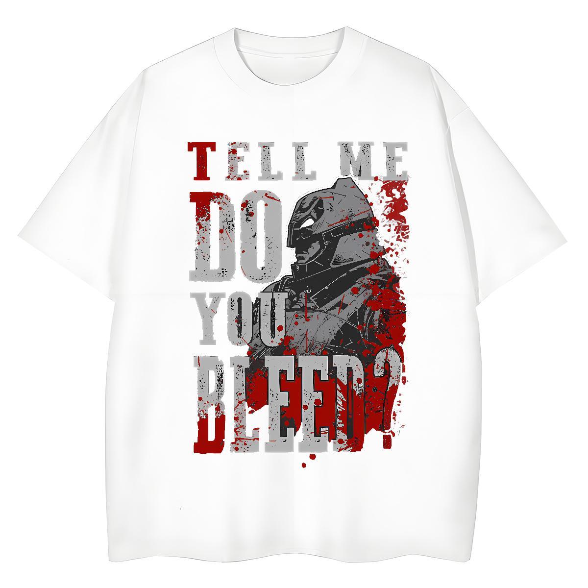 Free Shipping Women Tshirts 230g Pure Cotton scary Spring Summer Woman T Shirts Breathable Short Sleeve DIY Anime Printed Top Tees