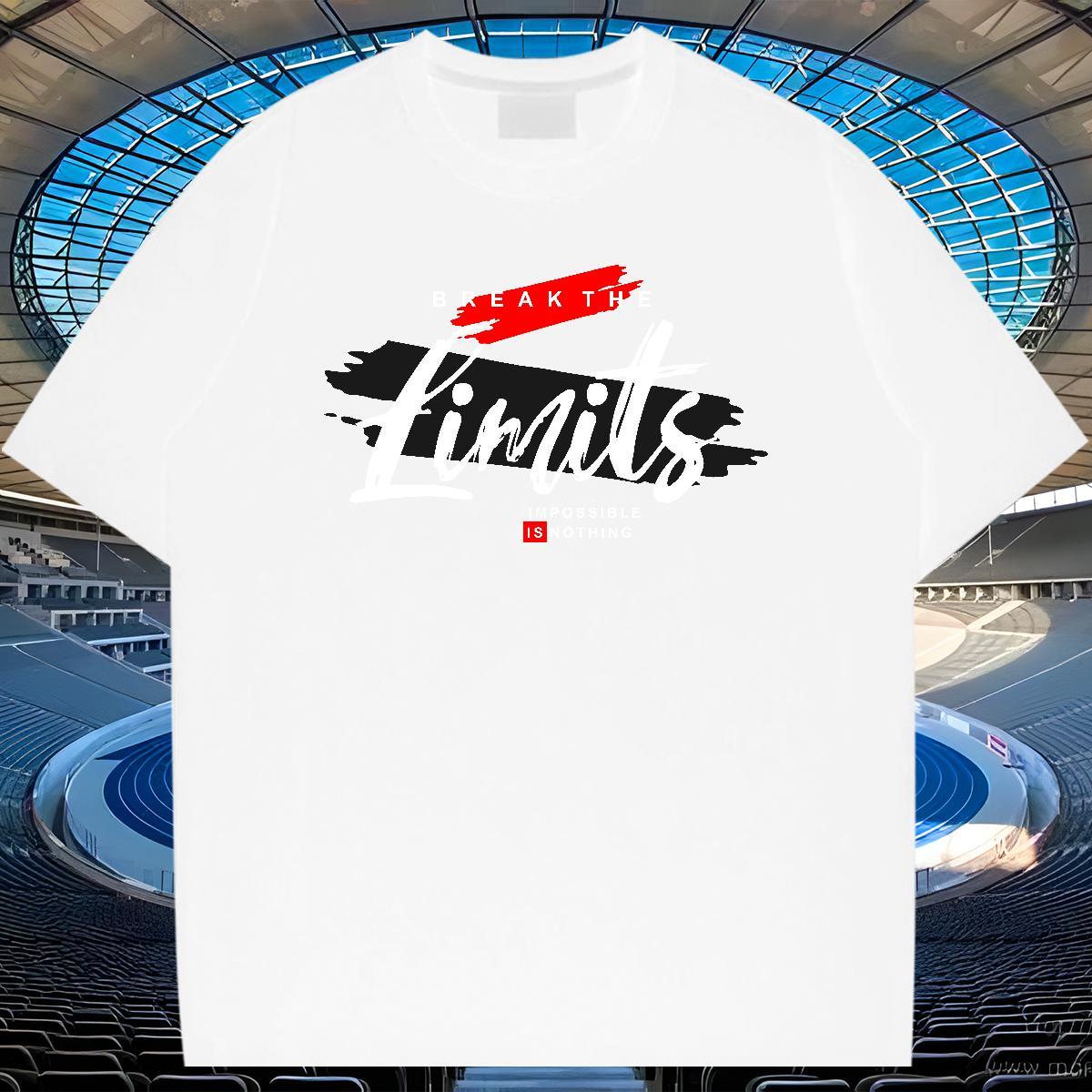 Cool Men Tops Tees Daily Wear 100% Cotton 230g Custom Printed Breathable Short Sleeve letter T shirt Fashion Designer Top Tees