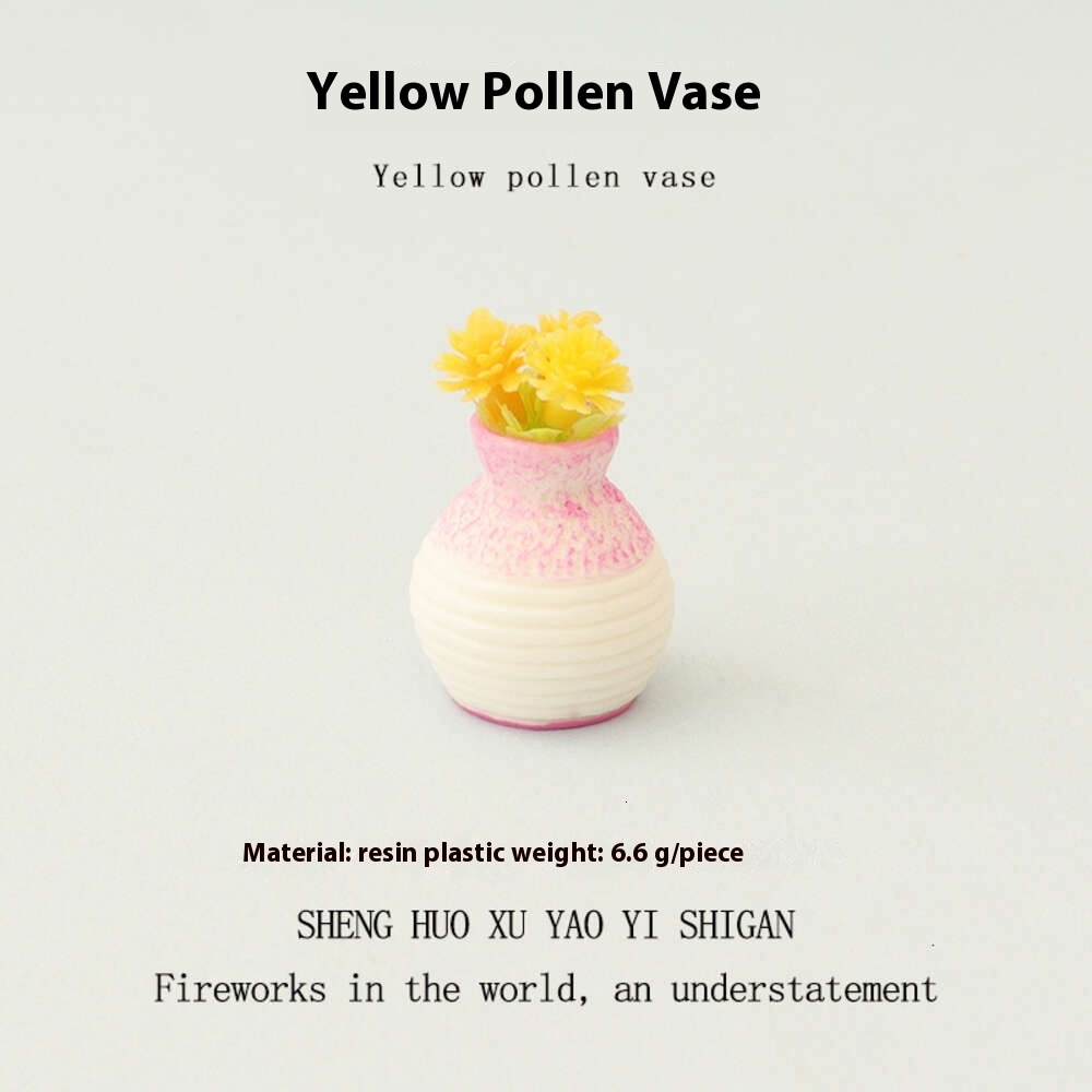 Dollhouse Miniature Vase Decoration Small Ornaments Creative Resin Crafts Micro Landscape Scene Shooting Model