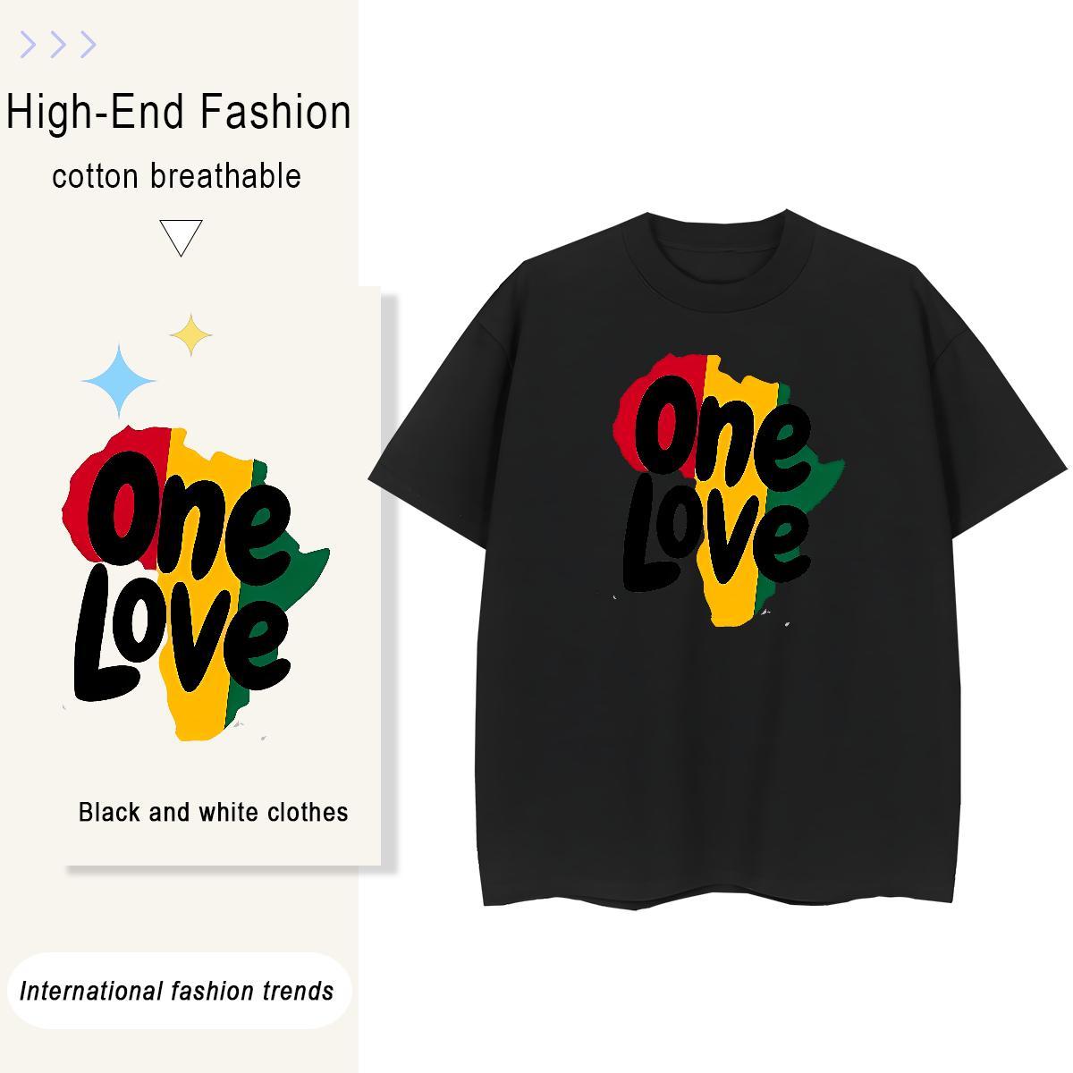 5A Women Tshirts 100% Cotton 230g letter Daily Outfit Womens T Shirts Breathable Crew Neck Anime Print Tops Shirt