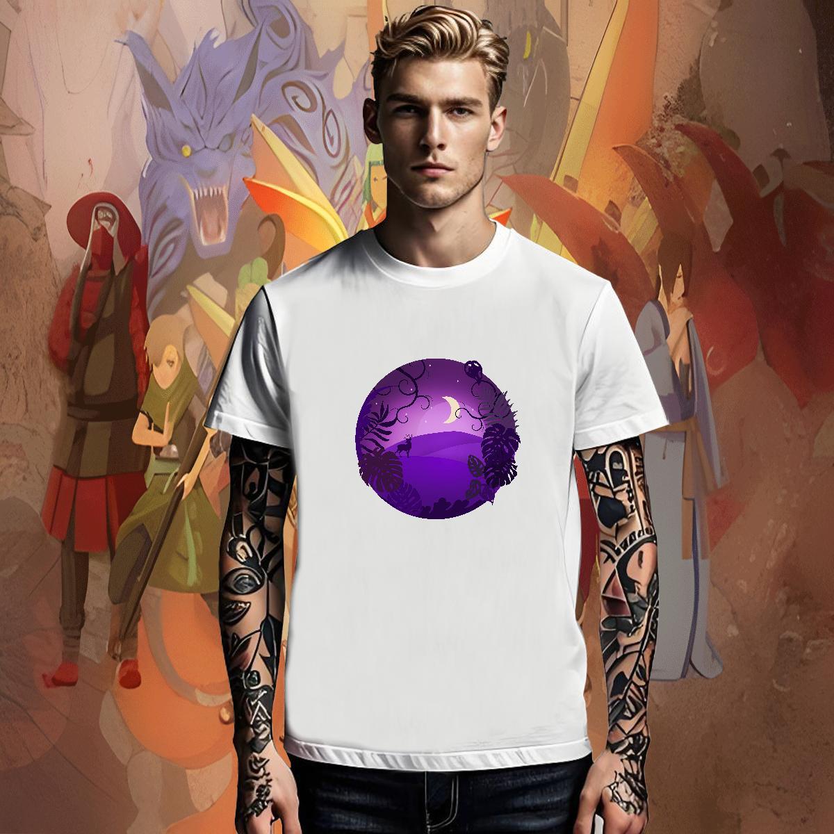 Classic Men Tees Casual Beach 100% Cotton 230g Plus Size Cartoon Breathable Crew Neck sky T shirt Stylist Tee Shirt