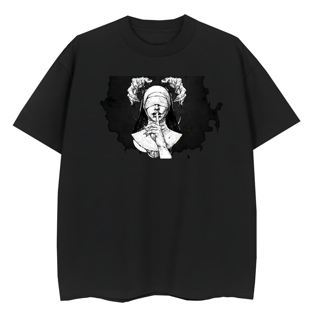 High quality Couples T Shirts 230g Pure Cotton shut up Daily Wear T-Shirts for Women Short sleeve Soft DIY Anime Clothings