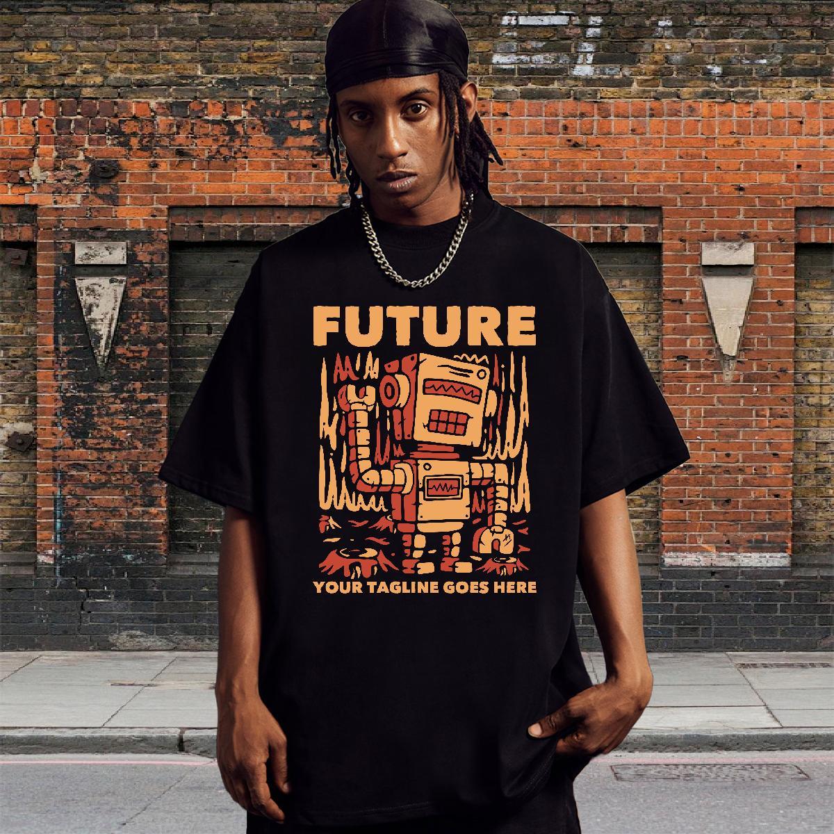 Loose Fit Tshirt for Man Woman Street Casual 230g 100% Cotton Custom Big Size O Neck Short Sleeves letter T-Shirts New Tees