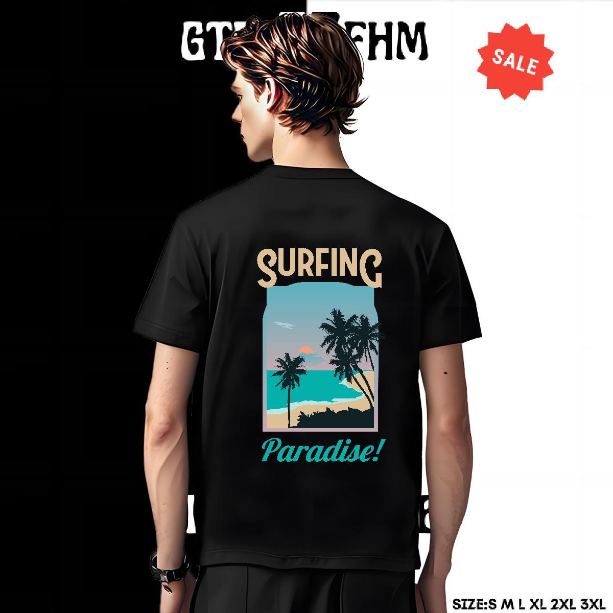 Loose Tshirts Street 100% Cotton 230g Cartoon Print O Neck Short Sleeves beach Men T Shirts Factory Direct Top Tees