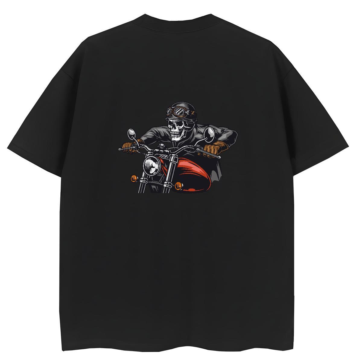 2024 DIY T Shirt For Woman 230g Cotton Crew Neck Breathable Street skull Woman Tshirt Brand DIY Printed Tops Shirt