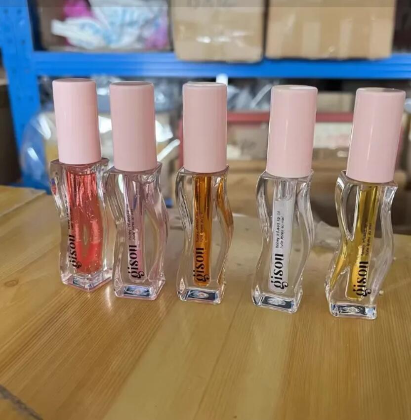 Gisou Makeup Lip Oil Moisturizing Lipgloss Coconut Frost Gold Mango Passion Punch Strawberry Sorbet Watermelon Sugar 9ml plumping Honey Infused lip gl