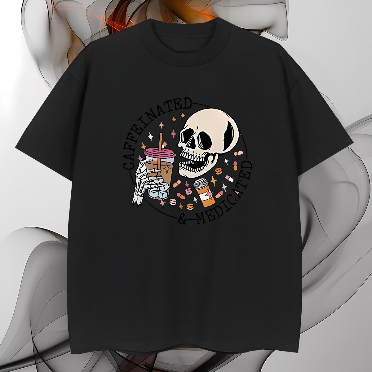 Comfortable T shirt 230g Cotton happy Hip Hop Street White Plus Size Breathable Short Sleeve Couples T Shirts 2024 DIY Tops Shirt