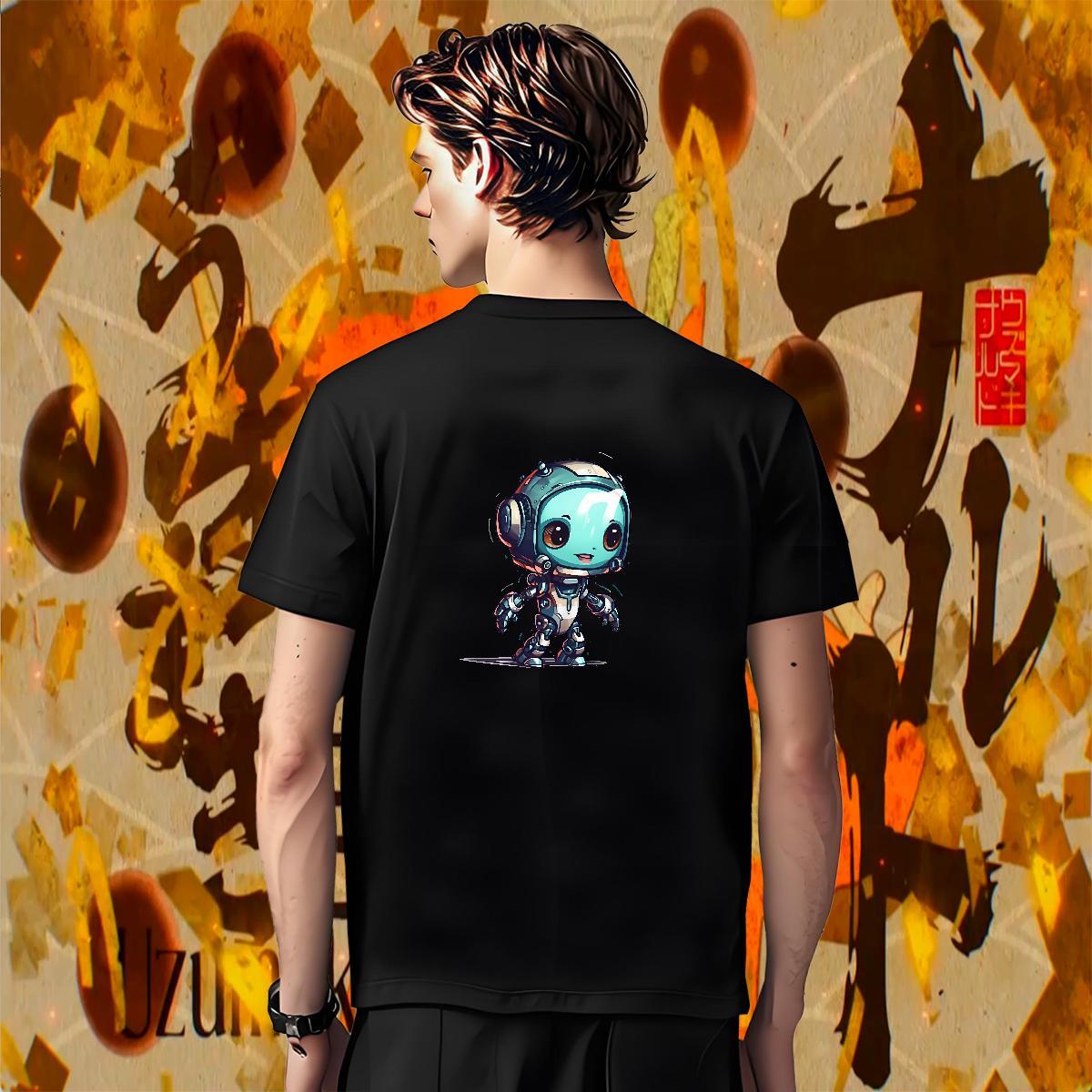 Unisex Men Tops Tees Casual 230g 100% Cotton DIY Logo Oversized Round Neck Short Sleeve ET T Shirts Men Wholesale Top Tees