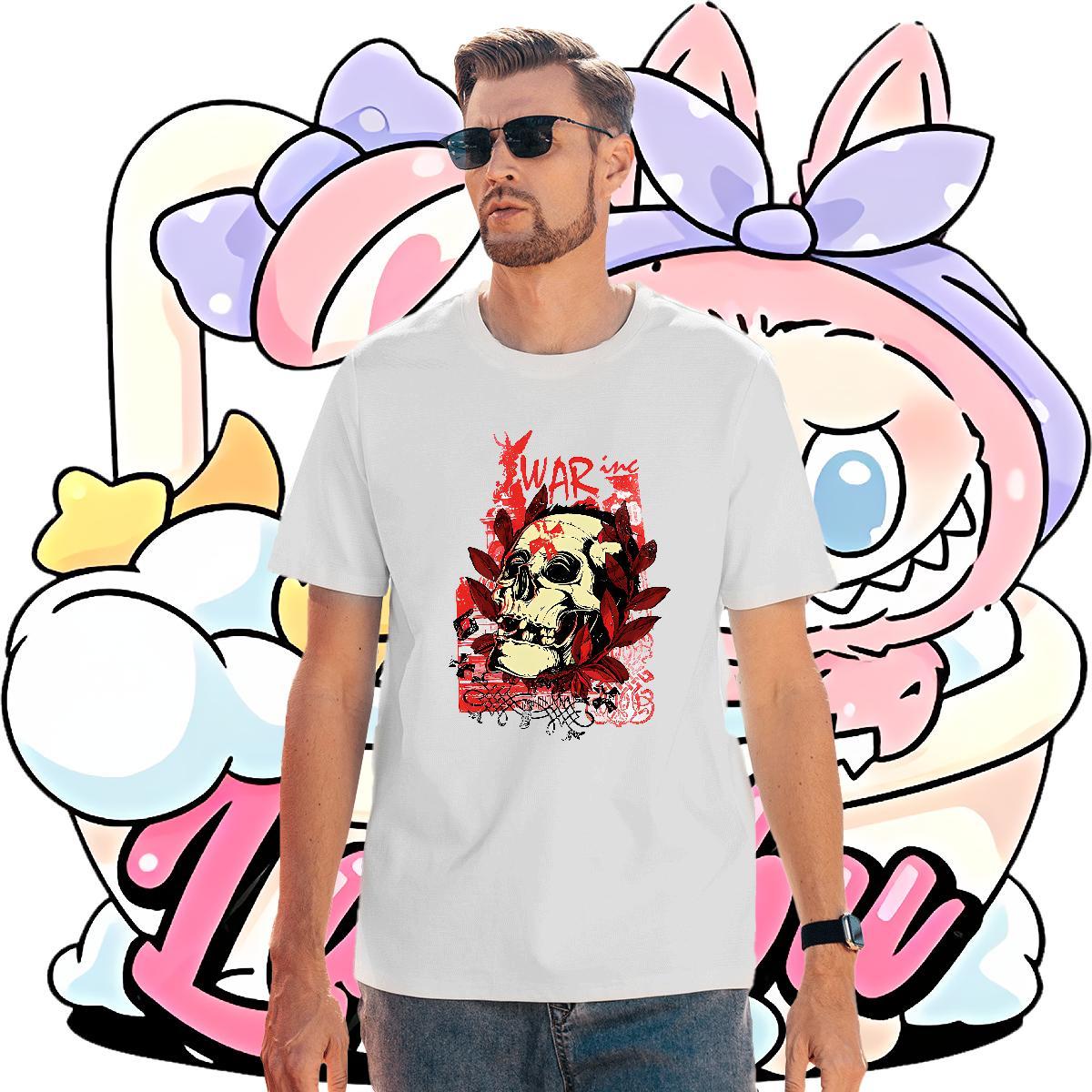 Designer Fashion Couples T Shirts 100% Cotton 230g Street wear Hip Hop skull Breathable Mens T Shirts Free Shipping DIY Logo Oversized Clothings
