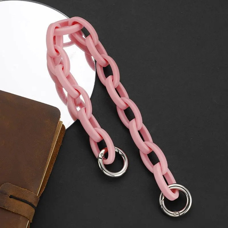 1Piece Fashion 39cm Acrylic Color Chains Women Purse Bags Straps Crossbody Messenger Shoulder Handbags Handles Parts Accessorie 240821