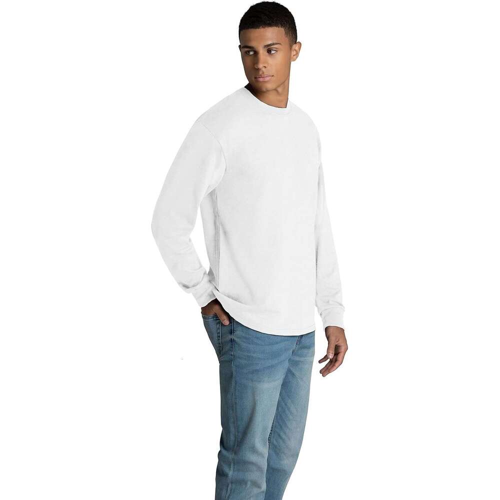 Long Sleeve Shirts for Men sweatshirt Mens Eversoft cotton long sleeved T-shirt, breathable, moisture wicking, odor resistant, Tee Streetwear Casual t