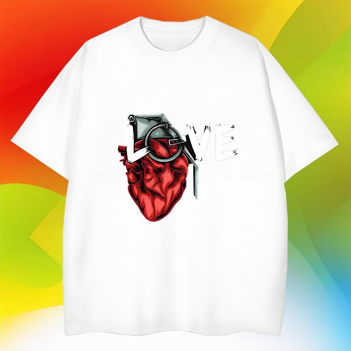 Comfortable Men Tshirts Hip Hop Street 100% Cotton 230g Cartoon Print O-Neck Short Sleeve letter Mens T Shirts 2024 Tees Shirts