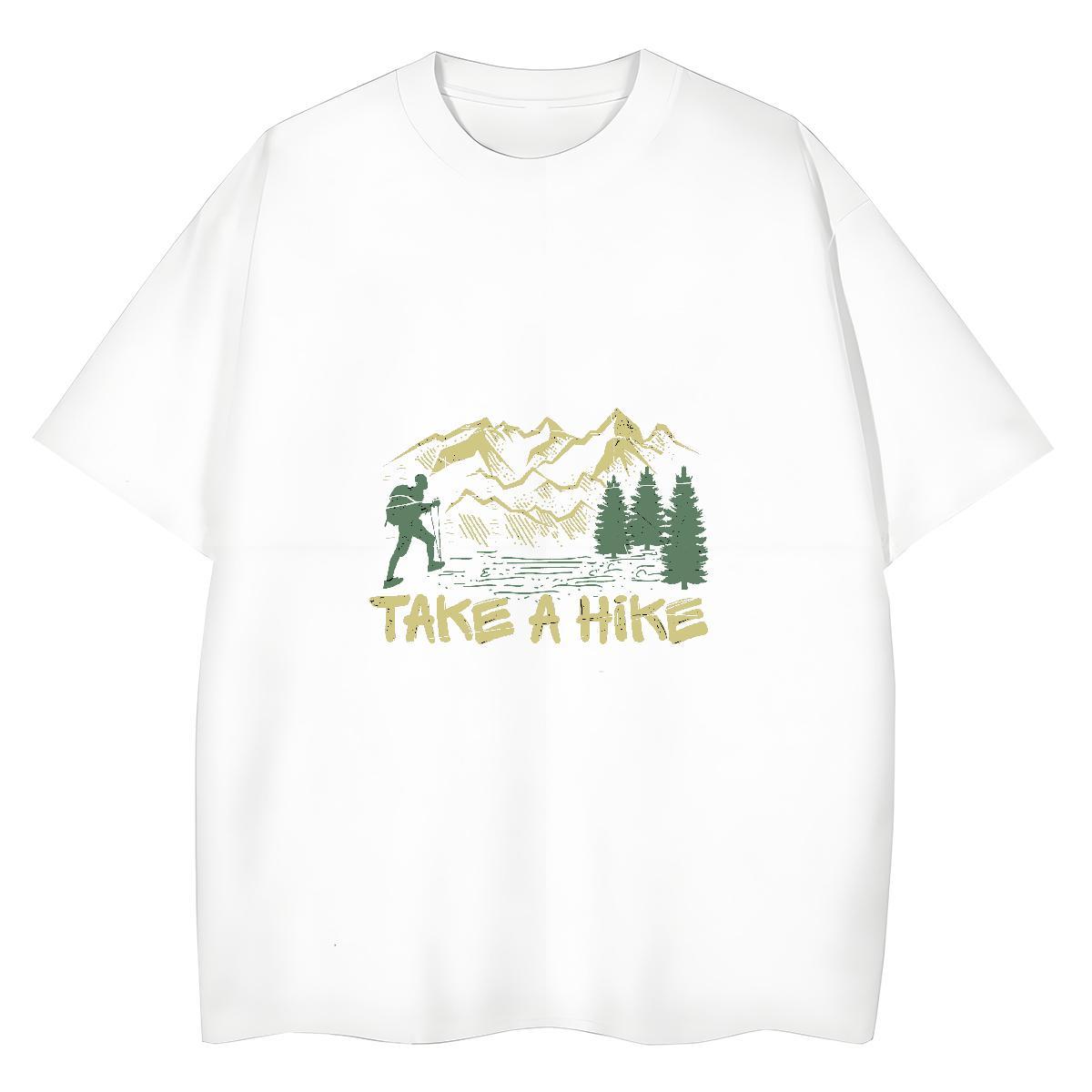 2024 Casual T-Shirts for Women Crew Neck 230g Pure Cotton Tshirt for Man Woman Anime Print tree Summer Casual Wholesale Tees Shirts