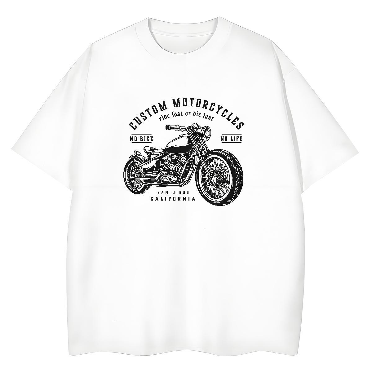 Designer Women T Shirts 230g 100% Cotton Short sleeve Soft Street Wear Motorcycle Couples T Shirts High quality Plus Size Custom Tops
