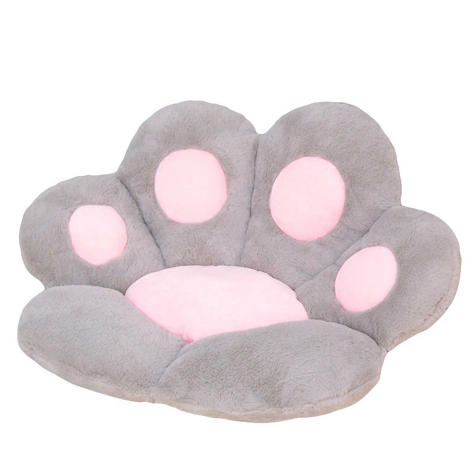 Cute Cat Paw Back Pillows Plush Chair Cushion Plush Seat Cushions for Home Sofa Mat Office Hotel Caf Chair Seat Back CushionXJ240821
