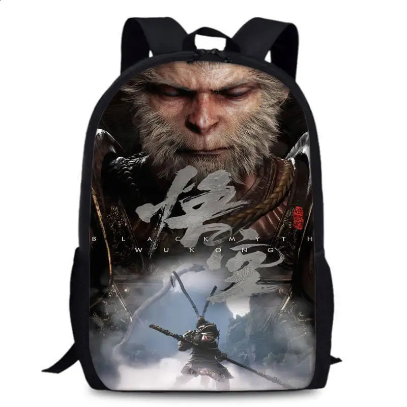 Black Myth Wukong Backpack Sun School Bag Bookbag Birthday Christmas Gift 240822