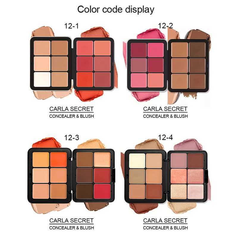 12 Color Iron Box Concealer Blush Cream Matte Highlight Contour Makeup All In One Palette Concealer Palette Contour Makeup BlushXJ240821