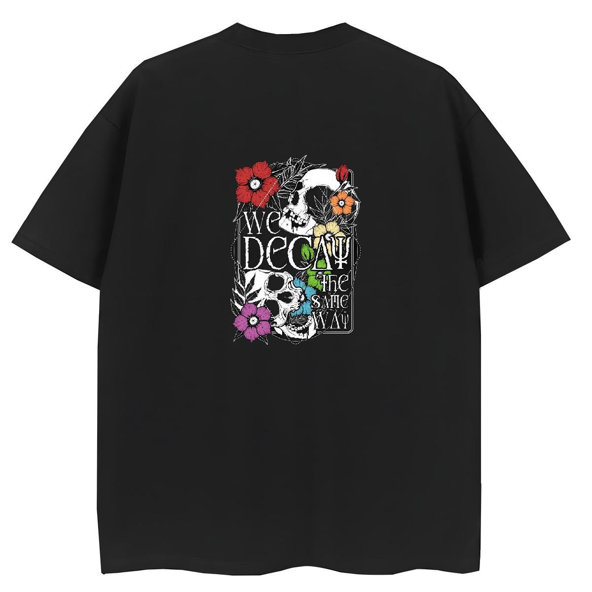 Custom Woman T Shirts 230g Cotton Breathable Short Sleeve Outdoor skull Women Tees 5A Custom Print Oversized Clothes Shirt