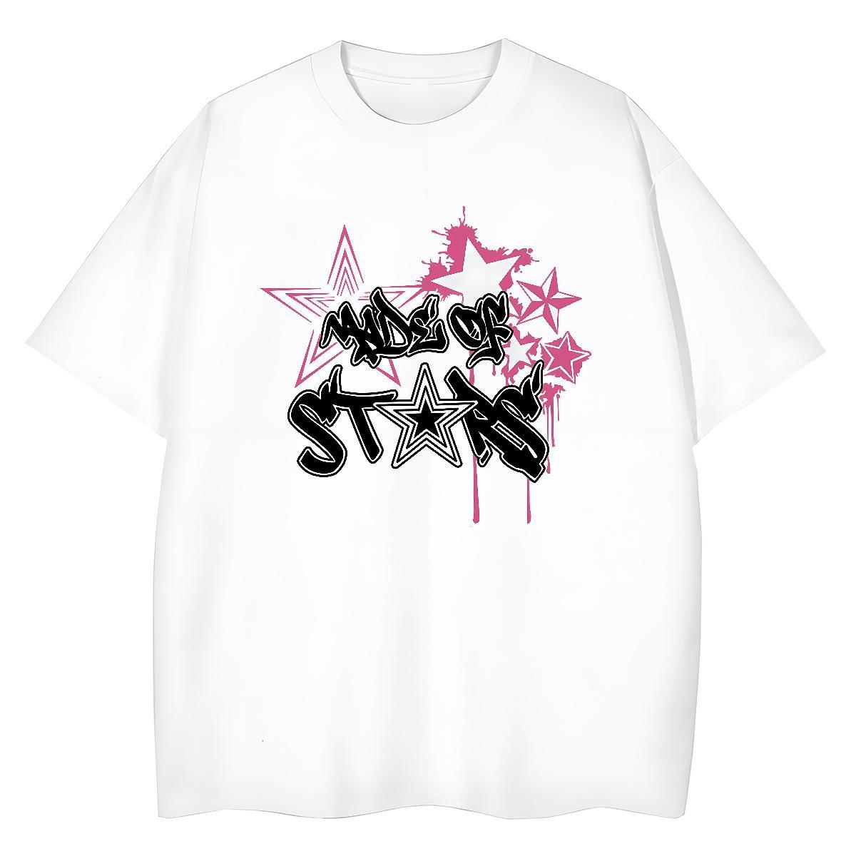 High quality Women Tshirts 230g Pure Cotton letter Home Outdoor Woman T Shirts Crew Neck Breathable Custom Printing Tees Shirts