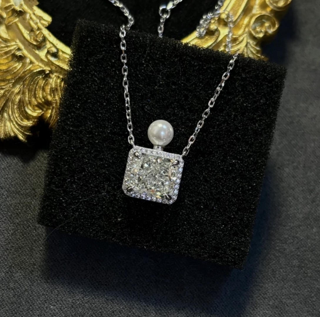 Blue Red white Plated 925 Silver Luxury Brand Designers Letters Stud Geometric Famous Women Round Earring Wedding Party eardrop Lucky Necklace H260202