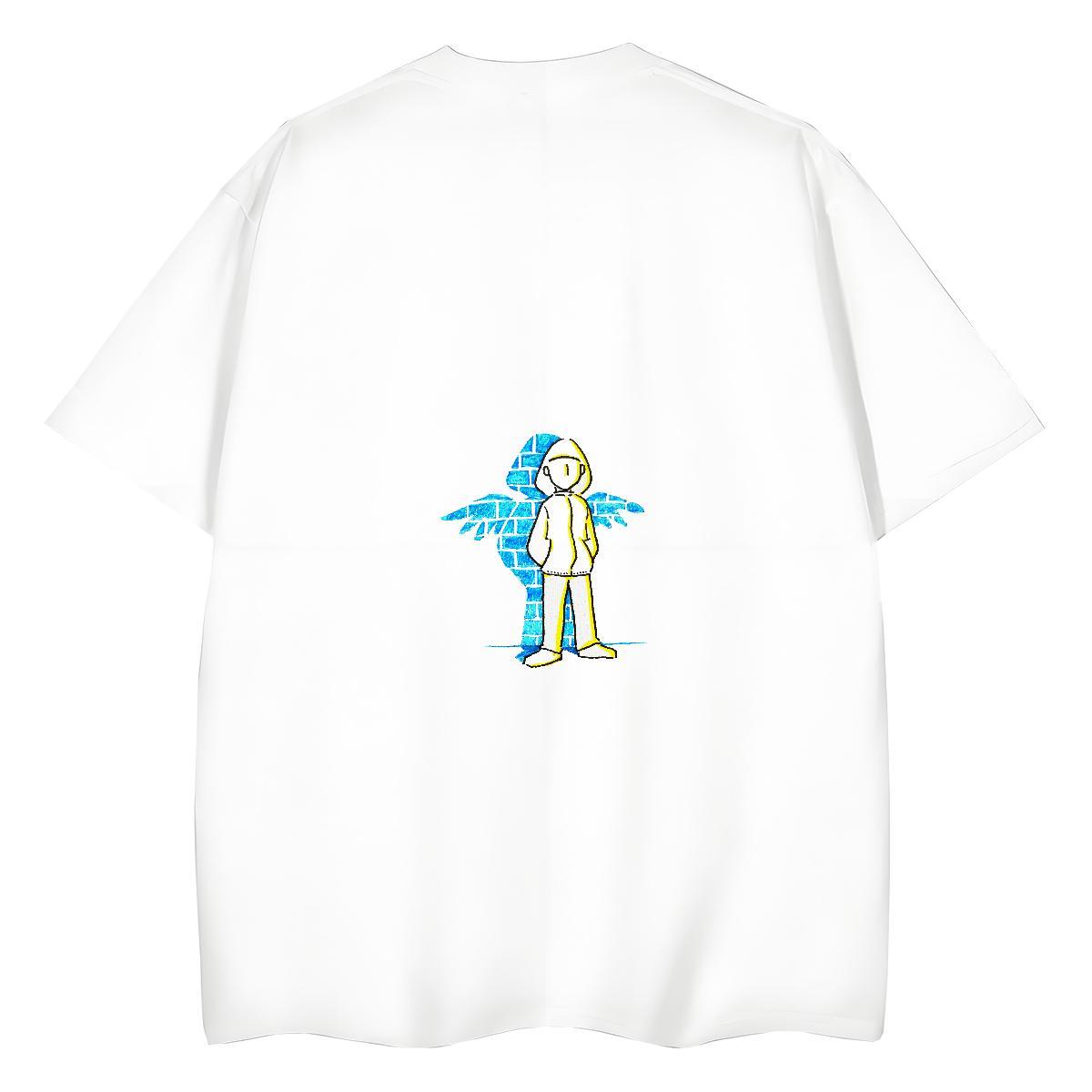 New T-Shirts for Women 230g Cotton Breathable Crew Neck Daily Wear portrait Couples T Shirts Brand Cartoon Printing L-4XL Tops Shirt