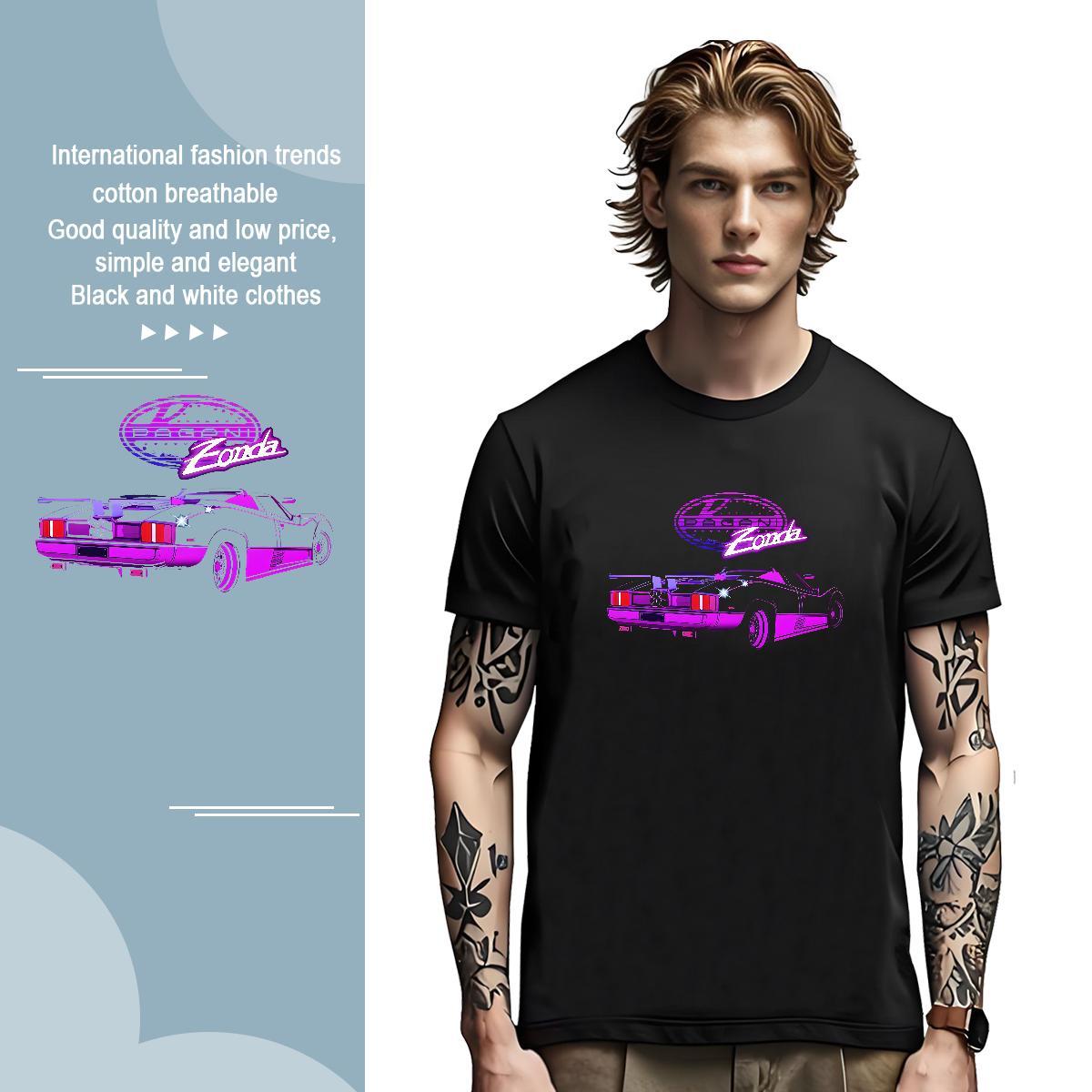 Free Shipping beach T Shirts Men Casual Daily Wear Couples T Shirts 100% Cotton 230g Fashion Design Breathable Short Sleeve Anime Tees