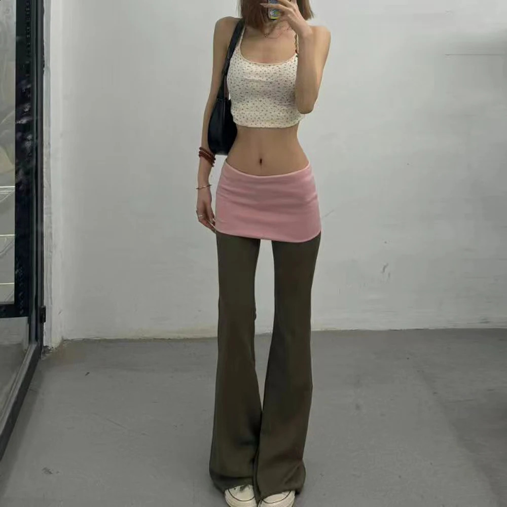 Korean Fashion Vintage Yoga Pants Women Harajuku y2k Casual Sweatpants Korean Style Summer Clothes Streetwear 240821