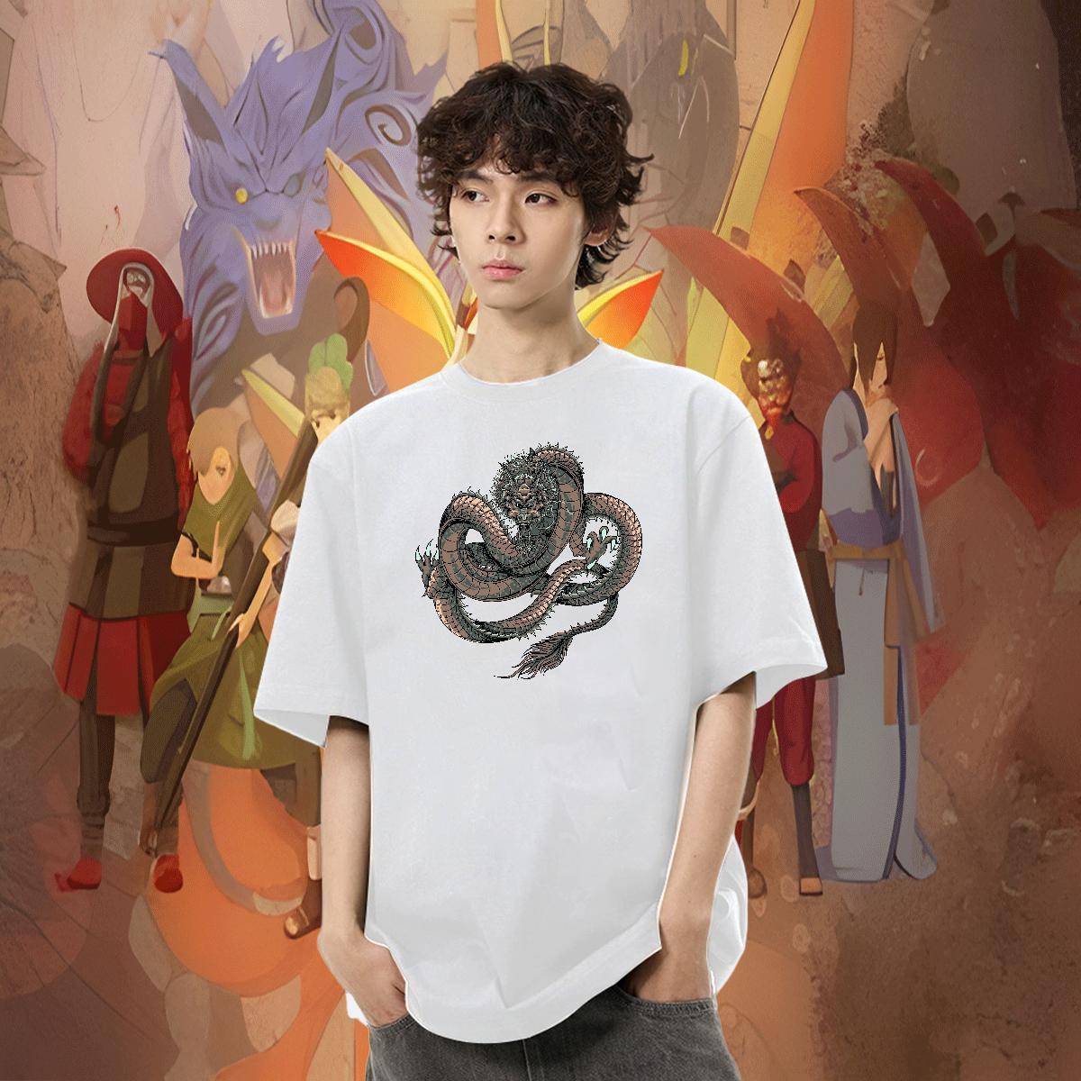 Cool Design Men Clothes T-Shirt Sports Casual 100% Cotton 230g Skull Breathable Crew Neck ferocity T-Shirts Factory Direct Tee Shirt