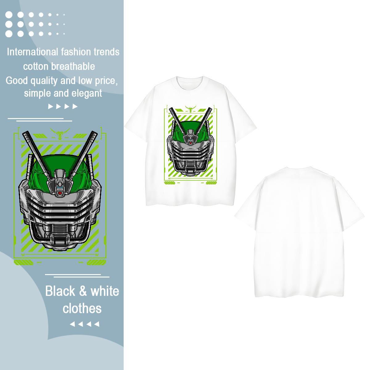 Brand T shirt Short sleeve Soft 230g 100% Cotton Couples T Shirts Anime Print ET Home Outdoor Designer Nice Tops