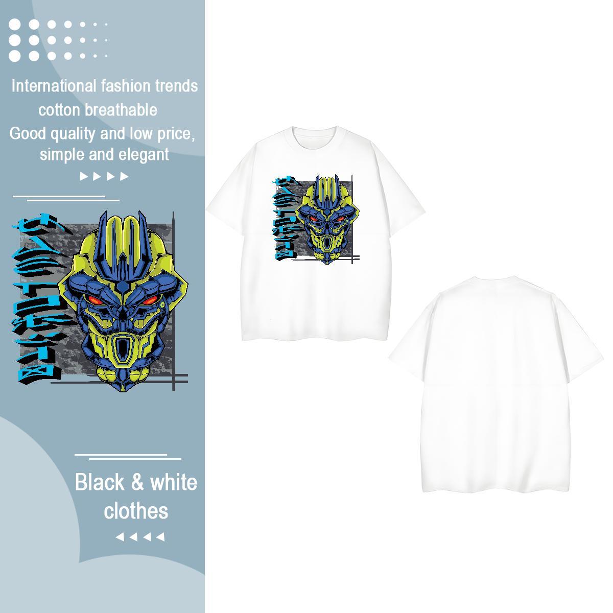 DIY T shirt Short sleeve Soft 230g 100% Cotton Unisex Tshirts Floral Print ET Daily Wear Brand Clothings
