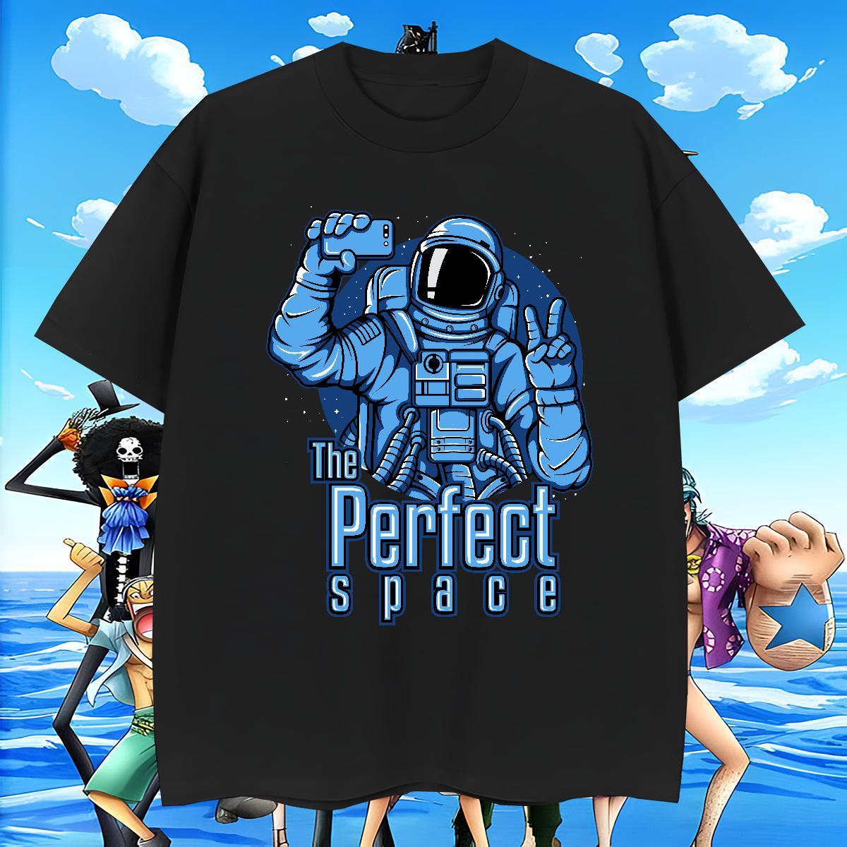 Cool Design Men Tops Tees Daily Outfit 230g 100% Cotton Oversized 4XL Breathable Soft spaceman Mens T Shirts 2024 New Clothes