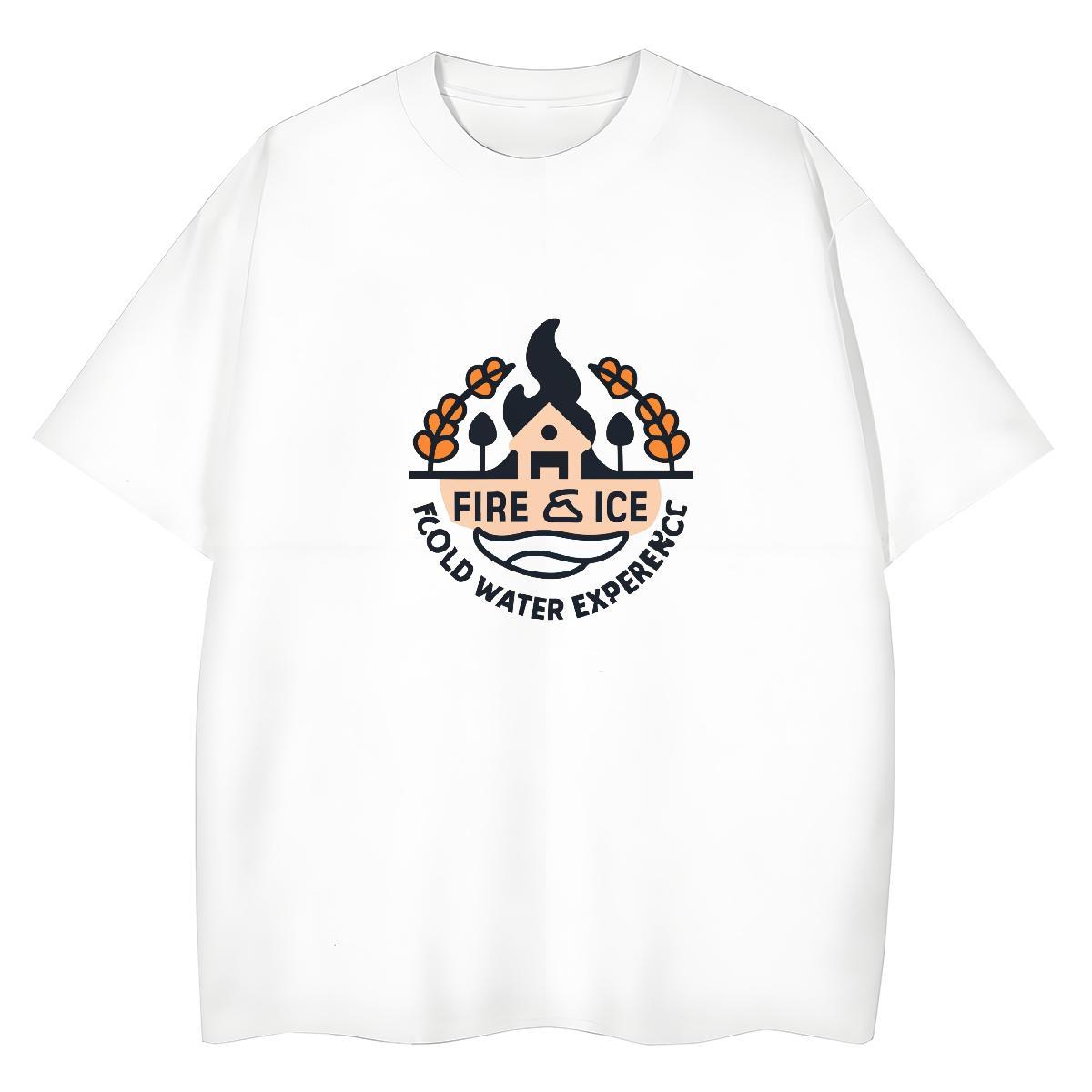 Unisex Lady T shirt 230g Pure Cotton letter Casual Sport T Shirt For Woman Crew Neck DIY Anime Tops Shirt