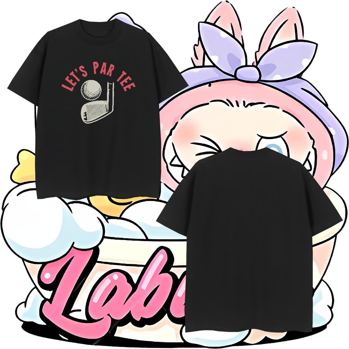 Comfortable monogram T shirt Anime Printing Street Men Clothes T-Shirt 230g Pure Cotton 2024 Summer O-Neck Short Sleeve Oversized 3XL 4XL Wear