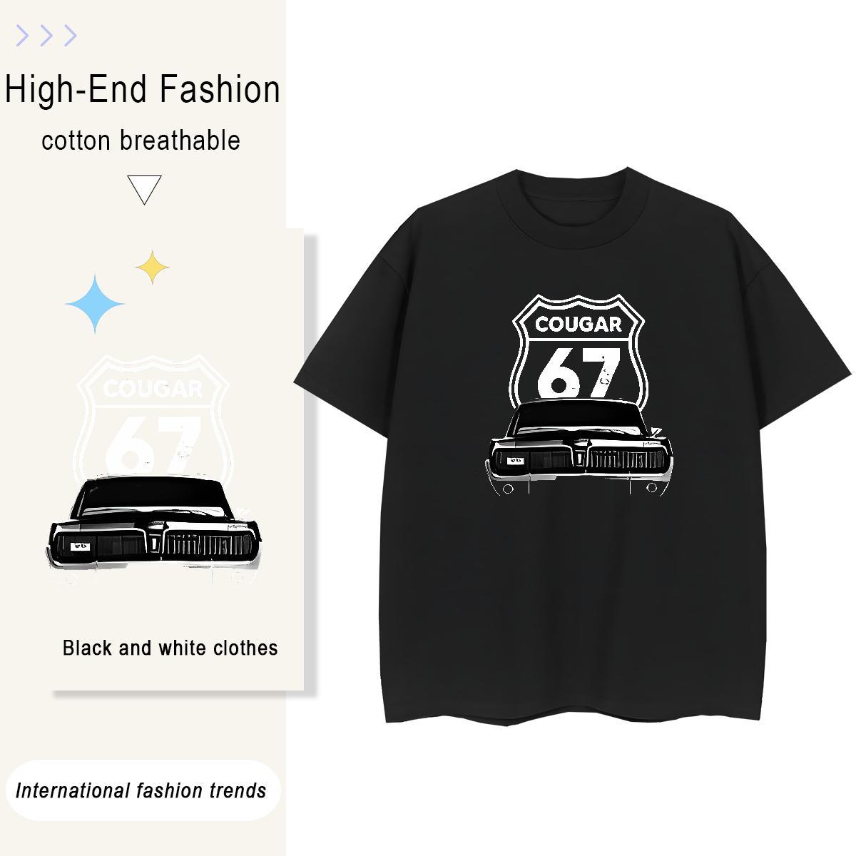 Classic T Shirts Women 230g Pure Cotton Round Neck Short Sleeve Beach car Woman Tshirt Female Customized Clothes Shirt