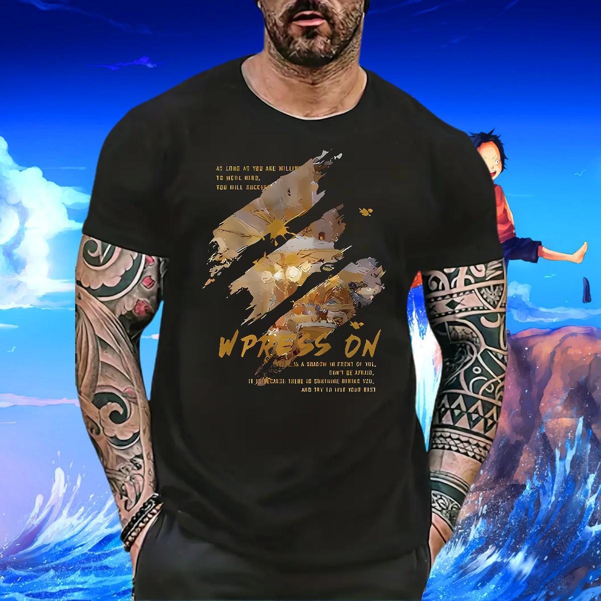 Customized painting Men Tees 230g Cotton Men T Shirts Oversized 3XL 4XL Casual Beach Breathable Brand Tops