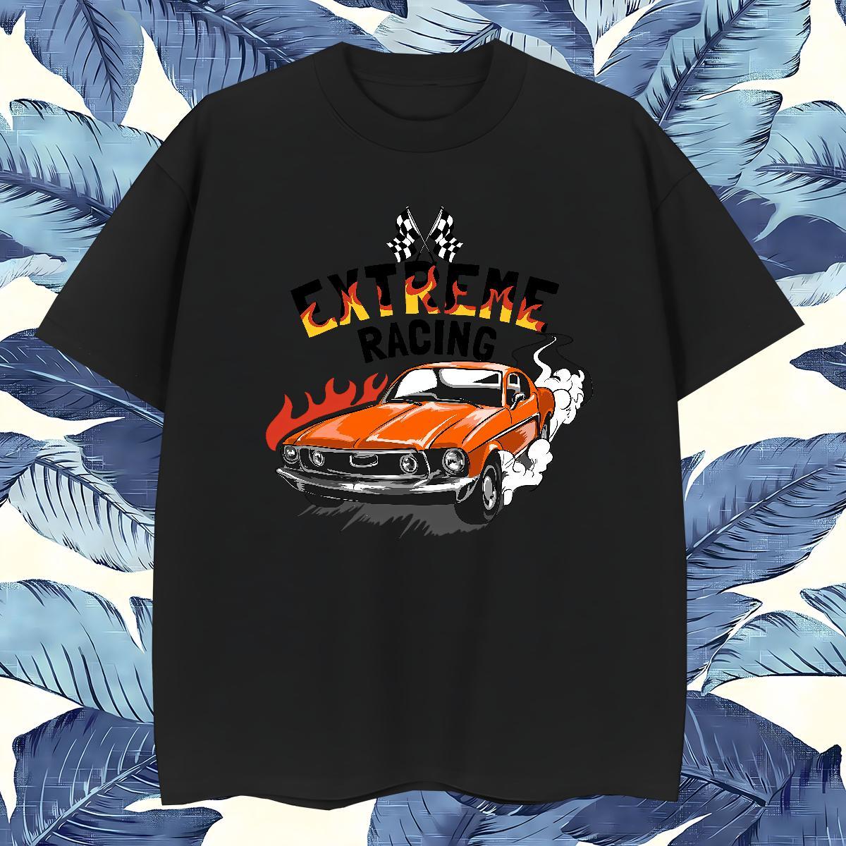 Comfortable car T Shirt For Man Casual Beach Couples T Shirts 100% Cotton 230g Fashion Design Short Sleeve Soft Plus Size Custom Tees