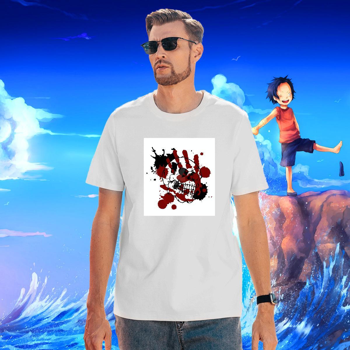 2024 Designer Beach Couples T Shirts skull Breathable 230g Pure Cotton T-Shirts Brand Floral Print Polos