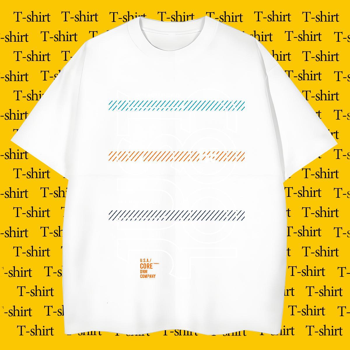Brand Tshirt for Man Woman Spring Summer 100% Cotton 230g Custom Cartoon Breathable number T shirt 2024 New Tees