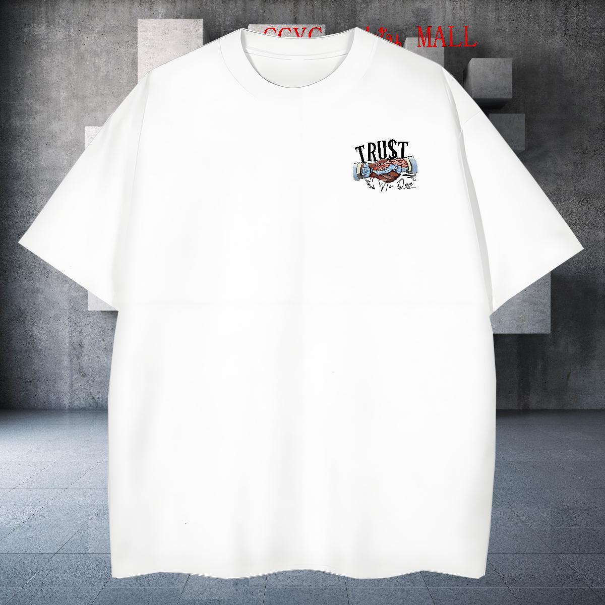 Popular Men Tees High Street Hip Hop 230g 100% Cotton Custom Anime O-Neck Short Sleeve snake Men T Shirts 2024 New Tshirts