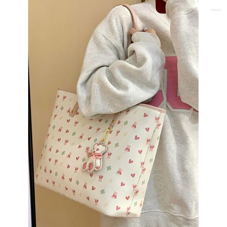 Totes Cute Bear Women's New Large Capacity 2024 Portable Commuter Class Shoulder
